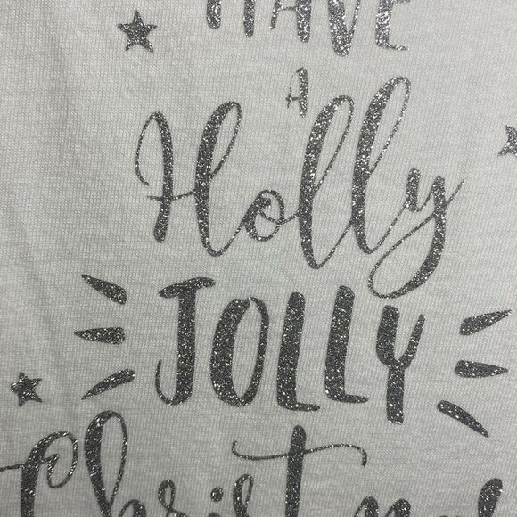 2T  Glitter Christmas Baseball Tee - Picture 3 of 7